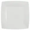Image de Lot de 10 Assiettes Carrées carton compostables 23x23cm, Blanc CH7408 1