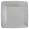 Image de Lot de 10 Assiettes Carrées carton compostables 23x23cm, Argent CH7408 4