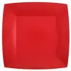 Image de Lot de 10 Assiettes Carrées carton compostables 23x23cm, Rouge CH7408 7