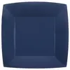 Image de Lot de 10 Assiettes Carrées carton compostables 23x23cm, Bleu Roy CH7408 8