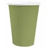 Image de Lot de 10 Gobelets carton 25cl unis, vert Sauge CH7410 103