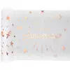 Image de Chemin de table Joyeux Anniversaire étincelant, blanc/Rose Gold RDF-6646