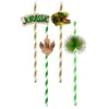 Image de Boite de 8 Pailles Dinosaure T-Rex multicolores CH7541 99