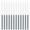 Image de Paquet de 12 grandes Bougies bicolores 12,5cm, blanc/Argent CH7576 4