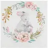 Image de Sachet de 20 Serviettes Mon p'tit lapin fleuries RDF-7527