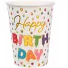 Image de Lot de 10 Gobelets HAPPY BIRTHDAY ballon métallisé 25cl RDF-7616