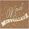 Image de Serviettes en papier Noël Merveilleux x20 - Or 7795-3