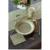 Image de Assiettes en carton x 10 - Joyeux Anniversaire Sauge 5670-Sauge