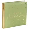 Image de Livre d'or Joyeux Anniversaire métallisé, vert Sauge RDF-5664-vert