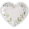 Image de Sachet de 10 assiettes coeur Mariage Végétal RDF-7949