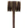 Image de Bobine Ruban polyester bicolore 10mm x 5m, Or/Chocolat RDF-8092-choco
