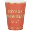 Image de Lot de 10 Gobelets anniversaire Star d'un jour, Terracotta FETE-7984