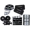Image de Sachet de 10 Confettis de table  THE CINEMA  noirs en bois 5cm 8469-11STX