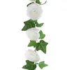 Image de Guirlande de roses blanches & lierre 1m FETE-8555