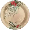 Image de Paquet de 10 Assiettes Brindille Noël 22,5cm FETE-8692