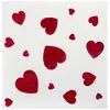 Image de Sachet de 10 Serviettes Saint Valentin Coeurs en papier 33x33cm RDF-8889