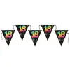 Image de Banderole Anniversaire Festicolor 3m avec fanions, 18 ans RDF-9016-18A