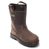 Image de Bottes de sécurité fourrées kama bottes de sécurité fourrées kama t44 cuir 44 pu double densité composite acier marron ci - isolation contre le froid,