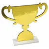 Image de Centre de table Trophée en bois doré métallisé sur socle 17cm DEK1275