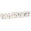 Image de Lettres MARIAGE, bois effet blanchi 30cm DEC810