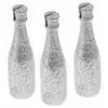 Image de Lot de 3 Marque-places Bouteille de Champagne pailletée, Argent DEC852AR