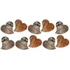 Image de Sachet de 10 Coeurs en écorce de bois naturel 5cm DEC915