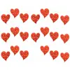 Image de Sachet de 20 Confettis bois Coeurs gravés 2cm, Rouge DEK0048ROU