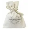 Image de Lot de 4 Bourses en toile COMMUNION métallisé 10cm, Argent SC438AR
