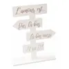Image de Petit Totem déco de table 15,5cm L'amour est..., blanc/Rose Gold DEK0294ROG