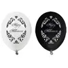 Image de Sachet de 8 ballons Happy Halloween imprimés, Blanc/Noir bal243 8