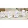 Image de Lot de 4 petits Angelots assis en résine 3cm, Blanc DEK1162