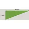 Image de Tenture de plafond Triangle, Vert FETE-C340039