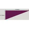 Image de Tenture de plafond Triangle, Prune FETE-C340114