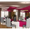 Image de Set 3 tentures de plafond Voile triangle, FUCHSIA FETE-C350011