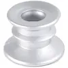 Image de LOT de 12 bougeoirs Suede, Argent FETE-0503-65
