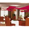 Image de Set 3 tentures de plafond Voile triangle, BORDEAUX FETE-C350036
