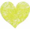 Image de Sachet de 100 Coeurs Romance, Vert lime FETE-0214-11