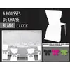 Image de Paquet de 6 housses Luxe plus opaques, Blanc C-1104-00