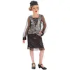 Image de Déguisement Robe Charleston noire 116cm, 4-6 ans C-C4092116