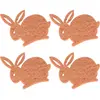 Image de Sachet de 12 confettis Lapins feutrine, Brun FETE-77071