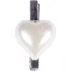 Image de Sachet de 6 Coeurs 2,5cm sur pince, Blanc nacre FETE-0307-41