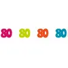Image de Sachet de 100 confettis de table anniversaire 80 ans CH-20023