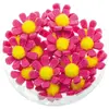 Image de Boite de 18 Fleurs adhésives 3,5cm, Fuchsia FETE-80053-05