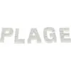 Image de Set de 5 lettres PLAGE bois blanchi 8cm FETE-80141