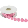 Image de Ruban feutrine coeur de 2 m x 2cm, Rose FETE-80251-04