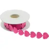 Image de Ruban feutrine coeur de 2 m x 2cm, Fuchsia FETE-80251-05