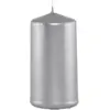 Image de Petite bougie cylindrique 6cm, métal Argent C 80292 80