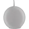 Image de Bougie Boule 6cm diam, métal Argent FETE-80293-80