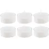 Image de Set de 6 Bougies chauffe-plat, Blanc FETE-80297-00