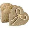 Image de Set de 4 Contenants lin Coeur 6cm CH-80300